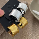 TEMPERAMENTAL AND FASHIONABLE SEMI ARC EARRINGS_CWAJE3124