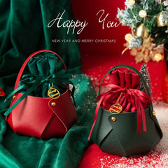 Christmas Apple Bag Pu Gift Tote Candy Box_Cuab00756