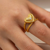 18K GOLD PLATED ZIRCON INLAID HEART RING_CWAJE1247