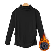 Turtleneck Top With Fleece And Extra Thickness