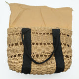 Women Casual Woven Straw Square Tote Bag _Cwab0822