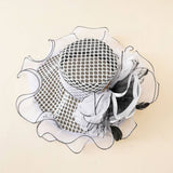 NEW LARGE FLOWER FLAT TOP CURLING HAT_CWAH1391