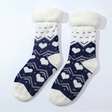 LOVE HEART FLOOR SOCKS FUZZY INDOOR SLIPPER SHOES_CWMS0726