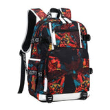BOYS BACKPACKS FOR SCHOOL WATERPROOF PRINTED_CWAB5391