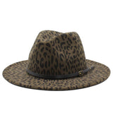 FASHIONABLE LEOPARD PATTERN FAUX WOOL HAT_CWAH2546