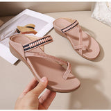 CROSS STRAP COMFORTABLE CASUAL SANDALS SLIPPERS_CWSHS0529