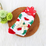 CHRISTMAS TREE THICKENED BOW CHRISTMAS SOCKS_CWMS0626
