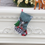 SANTA CLAUS SNOWMAN SOCKS GIFT CHRISTMAS BAG_CWMM1895
