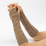 Warm Heart Knitted Wool Gloves_Cwag0095