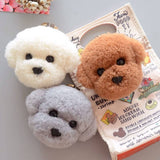 LAMB FUR PUPPY PLUSH BAG PENDANT CAR KEYCHAIN_CWMM2500