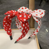 FRENCH STYLE BIG BOW DOT SIMPLE HEADBAND_CWAHA2558