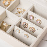 SOLID COLOR JEWELRY RING EARRING JEWELRY BOX_CWMM1682