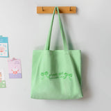 MACARON COLOR EMBROIDERED CANVAS TOTE FOR STUDENTS_CWAB5627