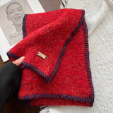 Chic Colorblock Trim Scarf ? Cozy & Soft_Cwasc03145