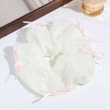 SIMPLE PEARL BOW FABRIC HAIR ROPE_CWAHA2207