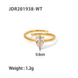 FRENCH FASHIONABLE DROP SHAPE ADJUSTABLE RING_CWAJE1399