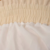 COTTON AND LINEN MAXI SKIRT WITH PLEATED HEM_CWBSS0381