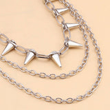 HIP HOP PUNK METAL RIVET MULTI LAYER PANTS CHAIN_CWMM0677