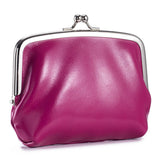 Vintage Leather Coin Wallet Double Clip Pouch_Cuab00386