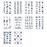 HERBAL JUICE FINGER TATTOOS CUTE MINIMAL STYLE_CWMM8266