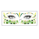 LUCKY CLOVER FACE STICKERS WATERPROOF TATTOOS_CWMM8373
