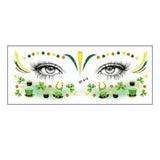 LUCKY CLOVER FACE STICKERS WATERPROOF TATTOOS_CWMM8373