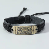 SIMPLE HAND WOVEN VINTAGE LEATHER BRACELET_CWMM4521