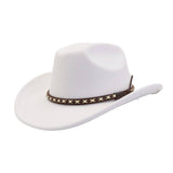 MEN WOMEN ETHNIC WOOL FEDORA JAZZ COWBOY HAT_CWAH04415