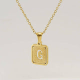 FASHION 26LETTER STAINLESS STEEL PENDANT NECKLACE_CWAJE0678