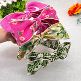 PRESSED WIDE BRIMMED FLORAL BOW HEADBAND_CWAHA2573