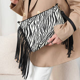 Women Casual Leopard Tassel Shoulder Bag_Cwab0803