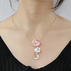 NEW IRREGULAR PENDANT CREATIVE NECKLACE EARRINGS_CWAJE2819
