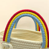 RAINBOW CLOUD HANDBAG WOVEN BAG_CWAB1887