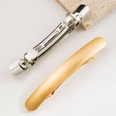 GOLD BRUSHED METAL SPRING HAIR CLIP FOR PONYTAILS_CWAHA6240