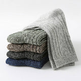 5 PAIRS PER PACK DOUBLE NEEDLE THICKENED SOCKS_CWMS0690