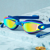 HD ANTI FOG SILICONE SWIM GOGGLES MIRRORED LENS_CWMM6634