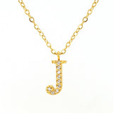 FASHION 26 LETTER DIAMOND PENDANT NECKLACE_CWAJE0684