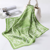 27IN PAISLEY LACE PRINT SATIN SQUARE SCARF WOMEN_CWASC1435