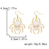 PUMPKIN SKULL BAT FUNNY HALLOWEEN EARRINGS_CWAJE2429