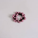 PEARL HAIR TIE BOHO BUN HOLDER FOR WOMEN_CWAHA6762