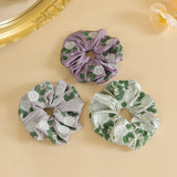 White Rose Embroidered Hair Tie For Qipao Hanfu