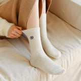 MID TUBE SMALL EYE THICK WARM STACKED SOCKS_CWMS0799