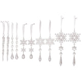 Cwmm10168_Christmas Acrylic Icicle Snowflake Ornaments