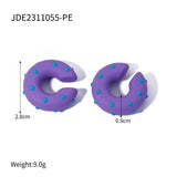 PERSONALIZED FASHIONABLE C SHAPED EARRINGS_CWAJE1361