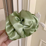Satin Puff Hair Clip Bun Twist Claw Clip_Cwaha08221