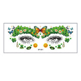 LUCKY CLOVER FACE STICKERS WATERPROOF TATTOOS_CWMM8373