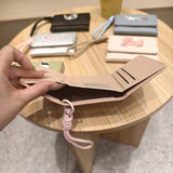 Cute Cartoon Cat Patch Trifold Short Wallet_Cwab06200