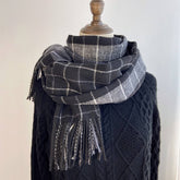 PLAID SCARF SHAWL CLASSIC TARTAN WINTER WRAP_CWASC1455
