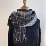 PLAID SCARF SHAWL CLASSIC TARTAN WINTER WRAP_CWASC1455