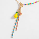 Womens Geometric Pendant Stacking Necklace